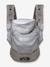 Physiological Baby Carrier, HoodieCarrier 2 by LOVE RADIUS black+grey+printed black 