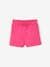 Paperbag Shorts in Fleece for Babies aqua green+fuchsia 