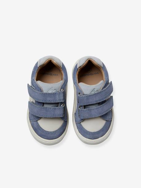 Hook-&-Loop Trainers in Leather for Babies ecru 