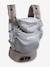 Physiological Baby Carrier, HoodieCarrier 2 by LOVE RADIUS black+grey+printed black 