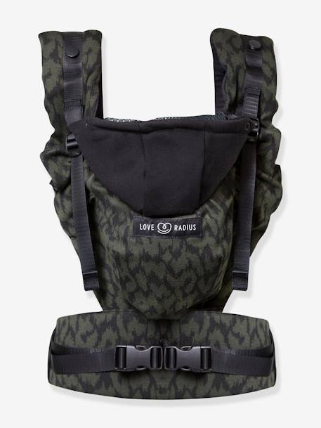 Physiological Baby Carrier, HoodieCarrier 2 by LOVE RADIUS black+printed black 
