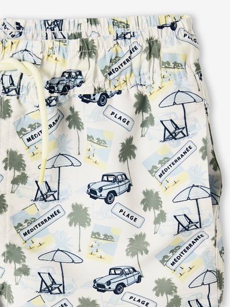 Printed Swim Shorts for Boys printed beige 