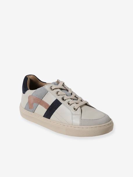 Leather Trainers for Children ecru 