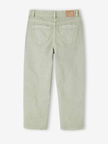 MEDIUM Hip MorphologiK Straight Leg Trousers for Girls blush+sage green 