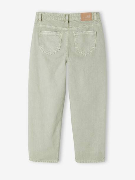 WIDE Hip MorphologiK Straight Leg Trousers for Girls blush+sage green 