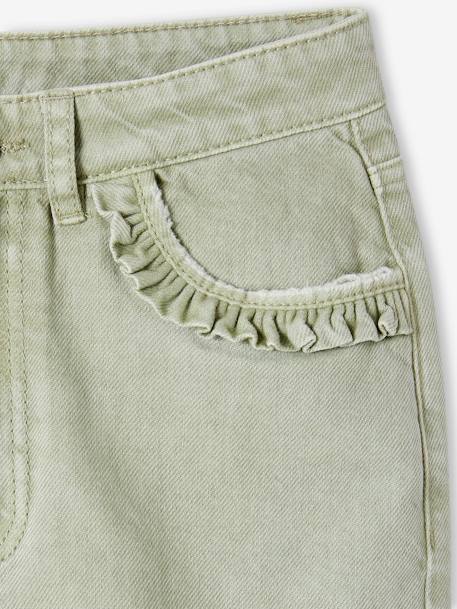 MEDIUM Hip MorphologiK Straight Leg Trousers for Girls blush+sage green 