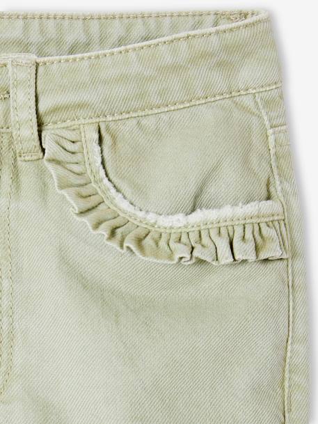 NARROW Hip MorphologiK Straight Leg Trousers for Girls blush+sage green 