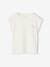 Plain Basics T-Shirt for Girls coral+ecru 