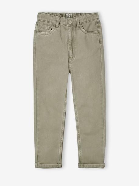 NARROW Hip MorphologiK Trousers for Girls khaki+peach 