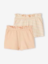 Girls-Pack of 2 Pairs of Shorts for Girls