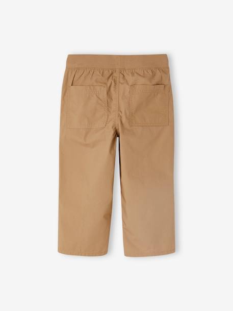 Cropped Lightweight Trousers Convert into Bermuda Shorts, for Boys beige+night blue+olive 