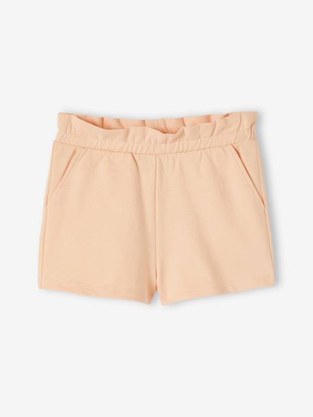 Pack of 2 Pairs of Shorts for Girls apricot+mauve+sweet pink 