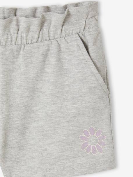 Pack of 2 Pairs of Shorts for Girls apricot+mauve+sweet pink 