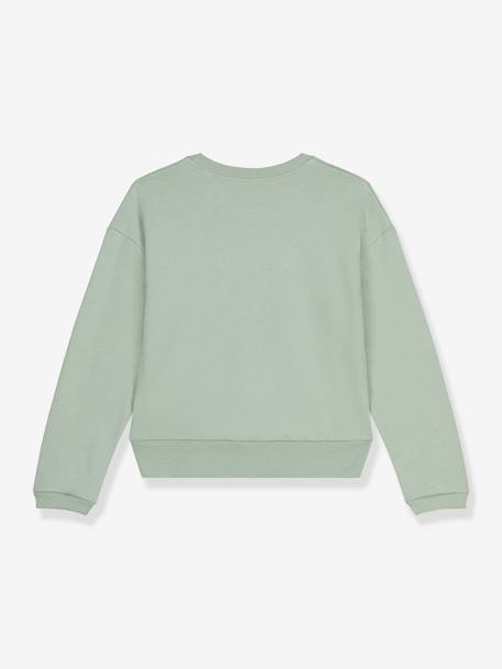 Heart Sweatshirt for Girls by PETIT BATEAU green 