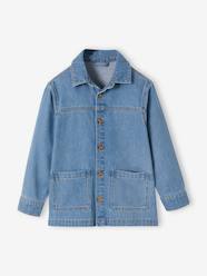 Girls-Unisex Shacket in Denim for Children