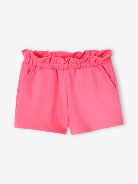 Pack of 2 Pairs of Shorts for Girls apricot+mauve+sweet pink 