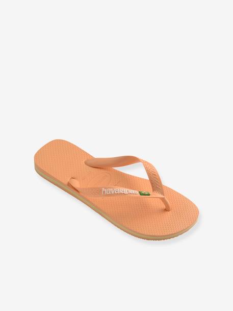 Brasil Logo Flip-Flops for Children, by HAVAIANAS® peach+yellow 