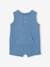 Fleece Playsuit for Babies blue 