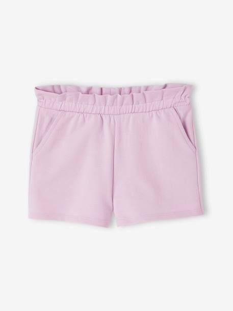 Pack of 2 Pairs of Shorts for Girls apricot+mauve+sweet pink 