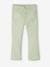 Flared Trousers for Girls almond green+pale pink 