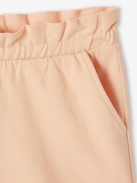 Pack of 2 Pairs of Shorts for Girls apricot+mauve+sweet pink 