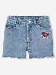 Girls-Shorts-Minnie Mouse Shorts in Embroidered Denim for Girls, by Disney®