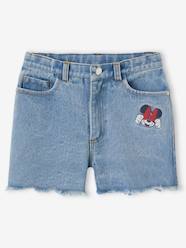 -Minnie Mouse Shorts in Embroidered Denim for Girls, by Disney®