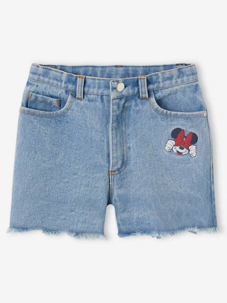 Minnie Mouse Shorts in Embroidered Denim for Girls, by Disney® brut denim 