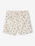 Floral Shorts for Girls ecru 