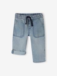 Indestructible Cropped Denim Trousers, Roll-Up into Bermudas for Boys