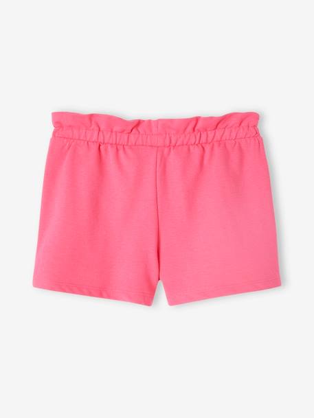 Pack of 2 Pairs of Shorts for Girls apricot+mauve+sweet pink 