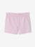 Pack of 2 Pairs of Shorts for Girls apricot+mauve+sweet pink 