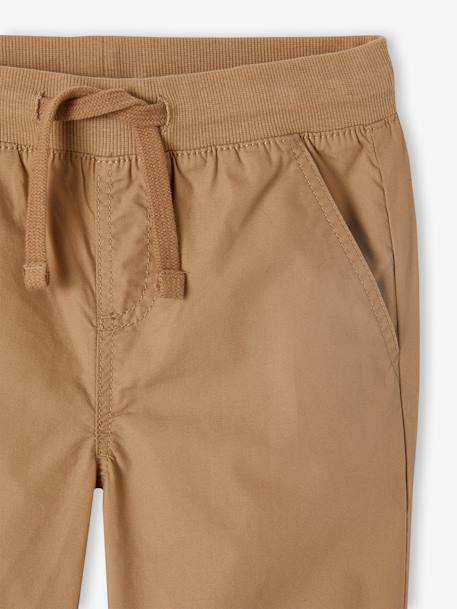 Cropped Lightweight Trousers Convert into Bermuda Shorts, for Boys beige+night blue+olive 