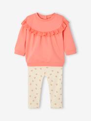 Ruffled Sweatshirt + Leggings Combo for Babies