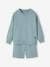 Sweatshirt & Shorts Sports Combo for Boys aqua green+marl white 