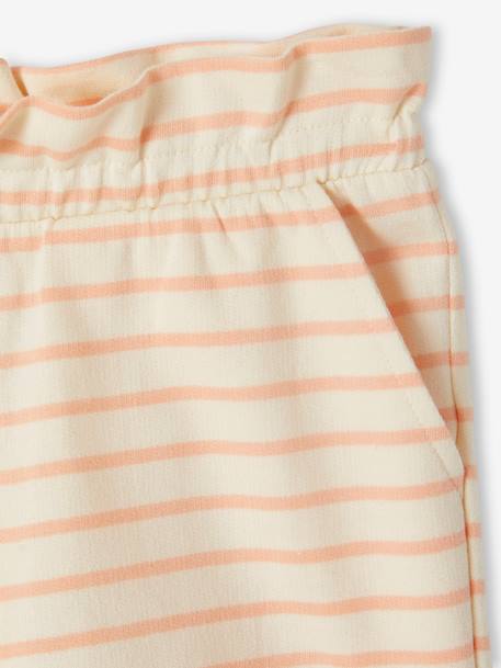 Pack of 2 Pairs of Shorts for Girls apricot+mauve+sweet pink 