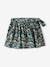 Printed Skort for Girls fir green+printed orange 