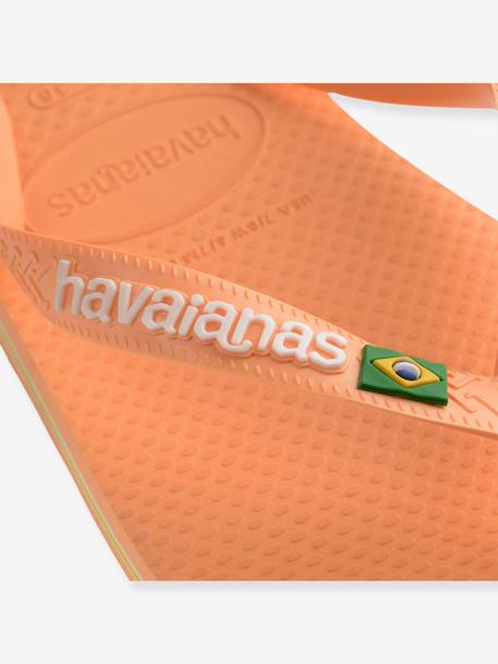 Brasil Logo Flip-Flops for Children, by HAVAIANAS® peach+yellow 