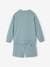 Sweatshirt & Shorts Sports Combo for Boys aqua green+marl white 