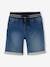 Bermuda Shorts in Denim-Effect Fleece for Boys, Easy to Put On double stone+stone 