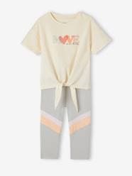 Girls-Sports Combo: 2-in-1 T-Shirt & Capris for Girls