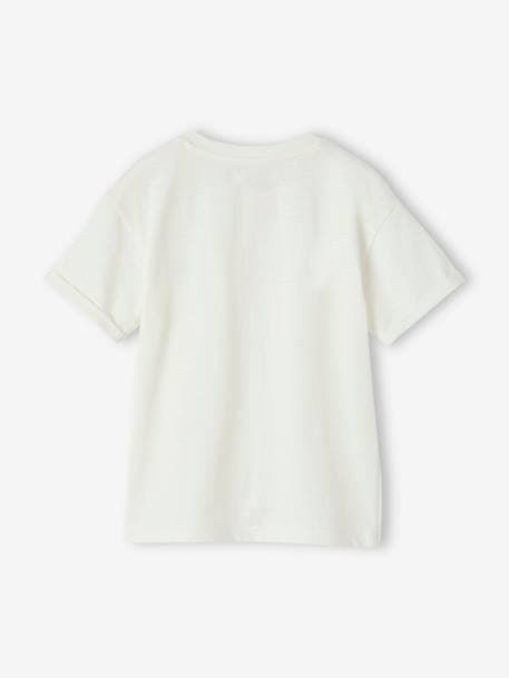 Basics Grandad-Style T-Shirt for Boys azure+ecru 