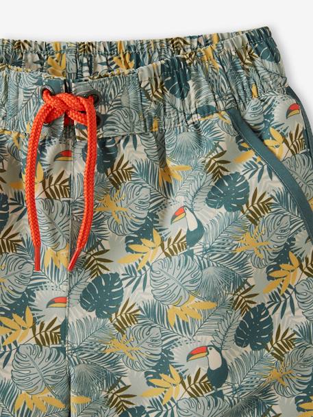 Printed Swim Shorts for Boys printed green 