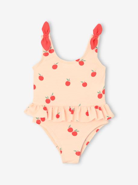 Apples Swimsuit for Baby Girls ecru 