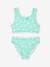 Polka Dot Bikini for Girls aqua green 