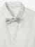 Occasion Wear Shirt, Detachable Bow-Tie, Short Sleeves, for Boys white 