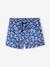 Swim Shorts with Stylised Flowers Print for Baby Boys printed blue 