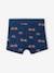 Pack of 5 'Firefighter' Stretch Boxers in Organic Cotton for Boys ocean blue 