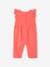 Cotton Gauze Jumpsuit for Babies coral+ecru 