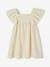 Cotton Gauze Dress with Detail in Fancy Crochet, for Girls ecru 